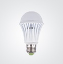 Bombilla LED, Tipo Bulbo, 7W, CW 6000K, E27, Frost, 110Vac, Dimmable, IP20, 180 Grados