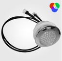 [DGPR-1023505] Lámpara p/Jacuzzi LED, SMD5050, 9pcs, 1.5W, 12Vac/dc, RGB, Con cable de 0.5m, IP68