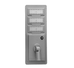 [DGPR-1027375] Lámpara Solar Street Light LED de 80W con Panel Integrado de18V, SMD3030, CW 6000K, 140x70 Grados, Con Batería de Litio 120AH,  3.2V, IP65, Gris
