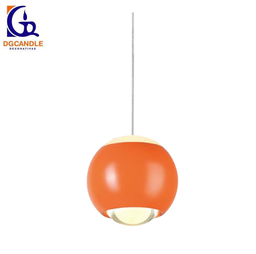 [DGPR-1028058] Lámpara LED Decorativa Colgante, DG61240P, 7W, NW 4000K, 85-265Vac, Dimensiones: Φ94x1500mm, IP20, Naranja