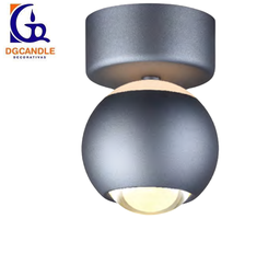 [DGPR-1028062] Lámpara LED Decorativa de Superficie, DG61241C, 5W, NW 4000K, 85-265Vac, Dimensiones: Φ94x137mm, IP20, Gris Oscuro